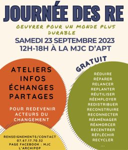 Vaucluse FM est en direct de la MJC d’Apt – Journée des RE